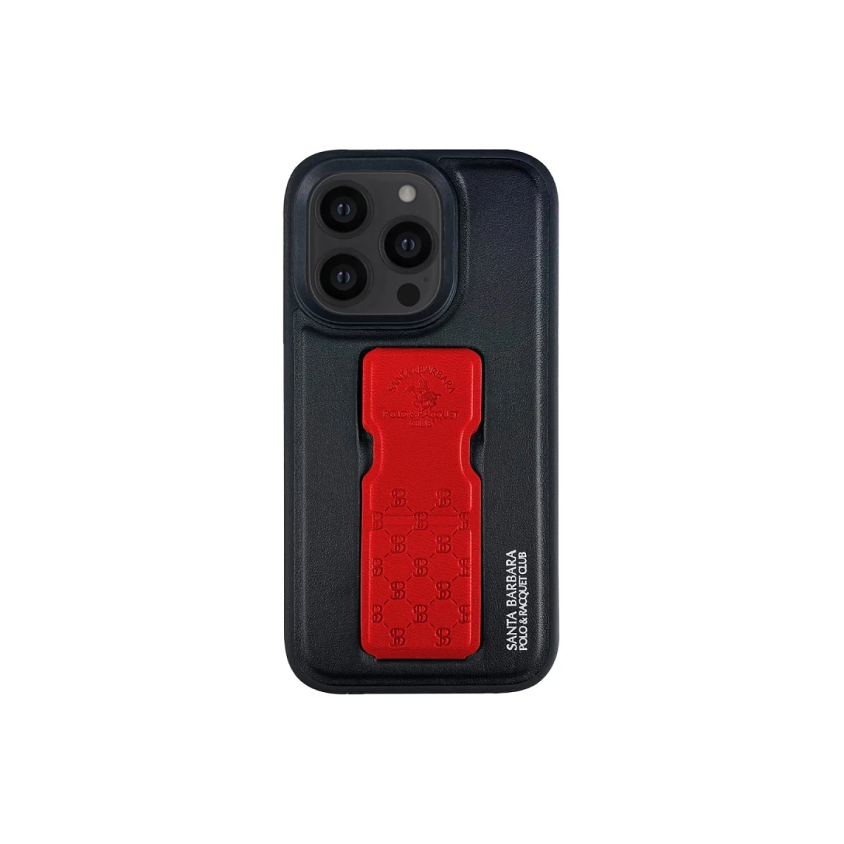 Santa Barbara Polo Racquet Club Apple iPhone 13 Pro Max Parker Stand Kapak - Kırmızı
