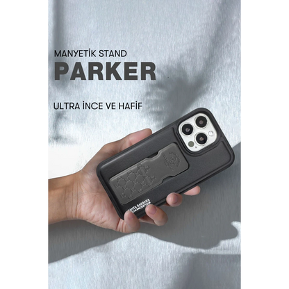 Santa Barbara Polo Racquet Club Apple iPhone 13 Pro Max Parker Stand Kapak - Yeşil
