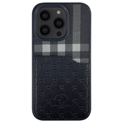 Santa Barbara Polo Racquet Club Apple iPhone 13 Pro Max Plaid Kartvizitli Kapak
