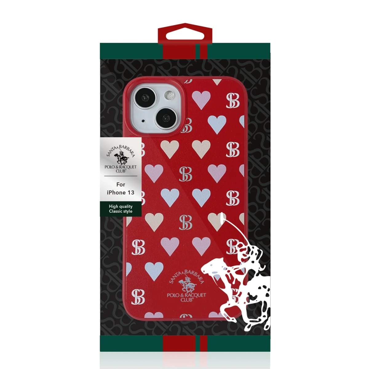 Santa Barbara Polo Racquet Club Apple iPhone 13 Pro Max Prudence Deri Kapak - Kırmızı
