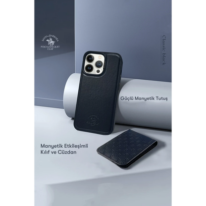 Santa Barbara Polo Racquet Club Apple iPhone 13 Pro Max Timothy Cüzdanlı Standlı Kapak - Kahverengi
