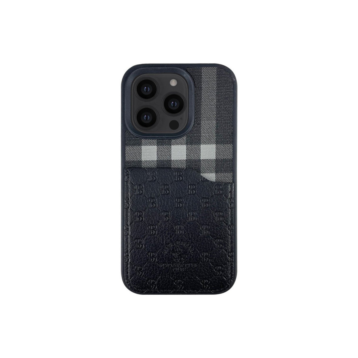 Santa Barbara Polo Racquet Club Apple iPhone 13 Pro Plaid Kartvizitli Kapak