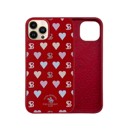 Santa Barbara Polo Racquet Club Apple iPhone 13 Pro Prudence Deri Kapak - Kırmızı