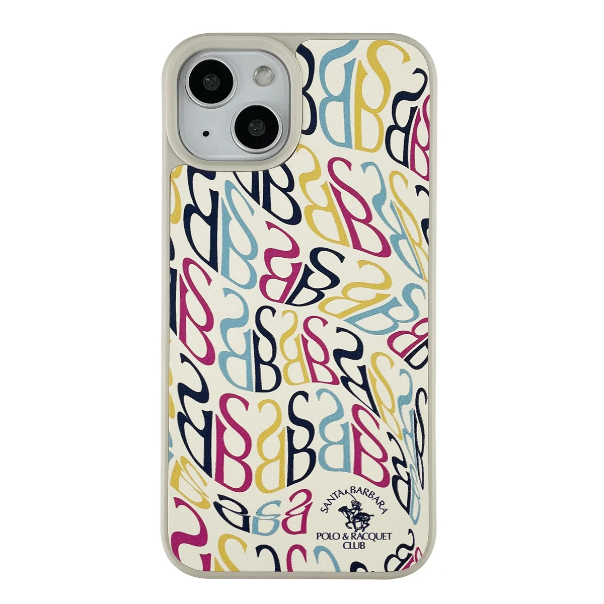 Santa Barbara Polo Racquet Club Apple iPhone 13 Prudence Deri Kapak - Beyaz