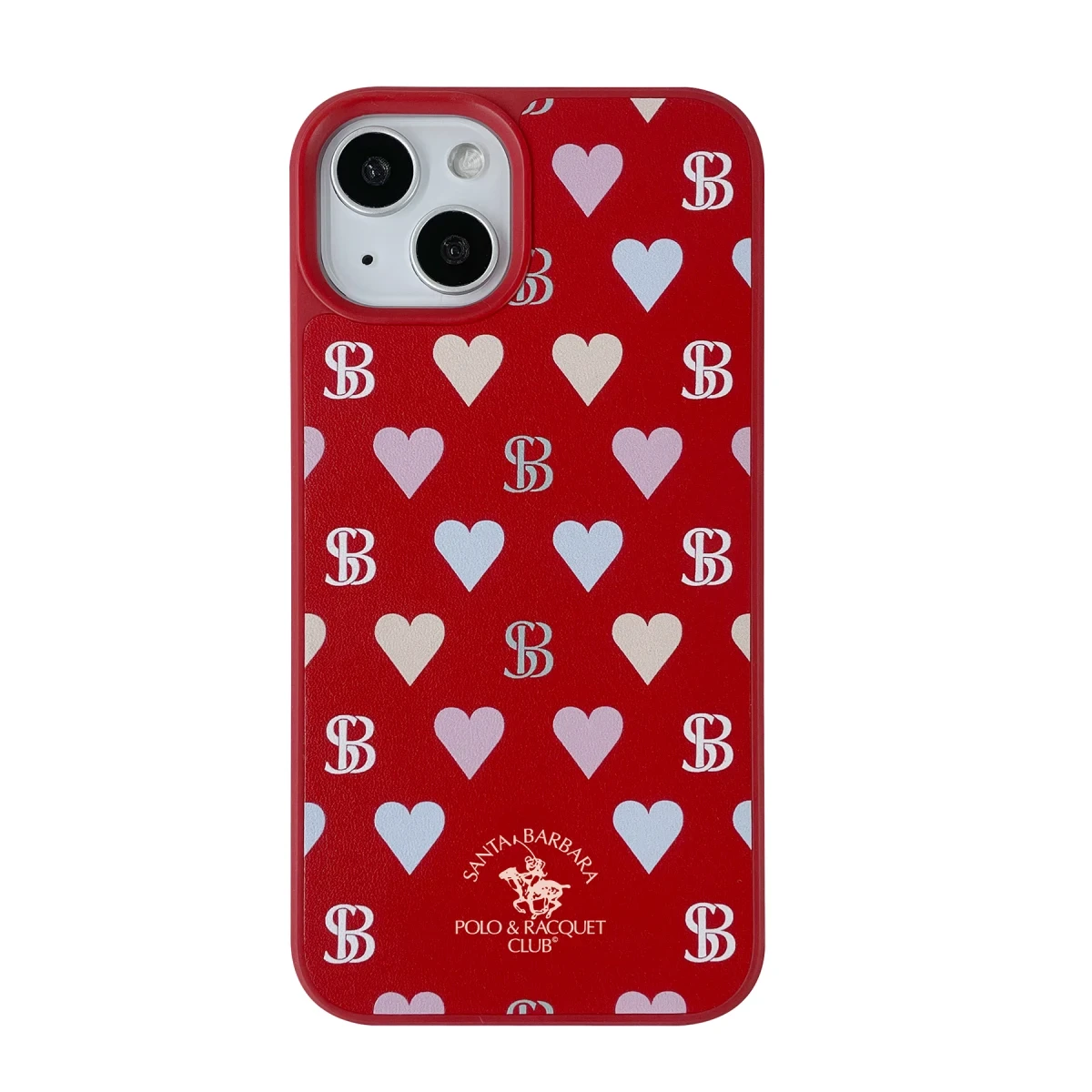 Santa Barbara Polo Racquet Club Apple iPhone 13 Prudence Deri Kapak - Kırmızı