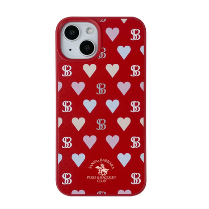 Santa Barbara Polo Racquet Club Apple iPhone 13 Prudence Deri Kapak - Kırmızı