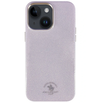 Santa Barbara Polo Racquet Club Apple iPhone 14 Aurora Simli Kapak - Pembe