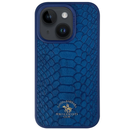 Santa Barbara Polo Racquet Club Apple iPhone 14 Knight Deri Kapak - Lacivert
