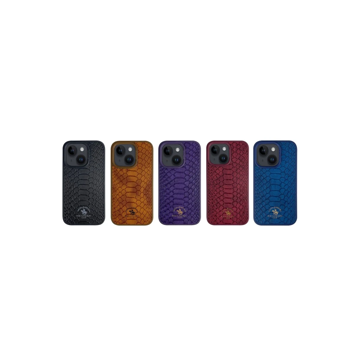 Santa Barbara Polo Racquet Club Apple iPhone 14 Knight Deri Kapak - Mor