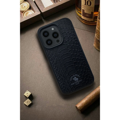 Santa Barbara Polo Racquet Club Apple iPhone 14 Knight Deri Kapak - Mor