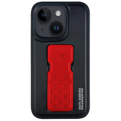 Santa Barbara Polo Racquet Club Apple iPhone 14 Parker Stand Kapak - Kırmızı