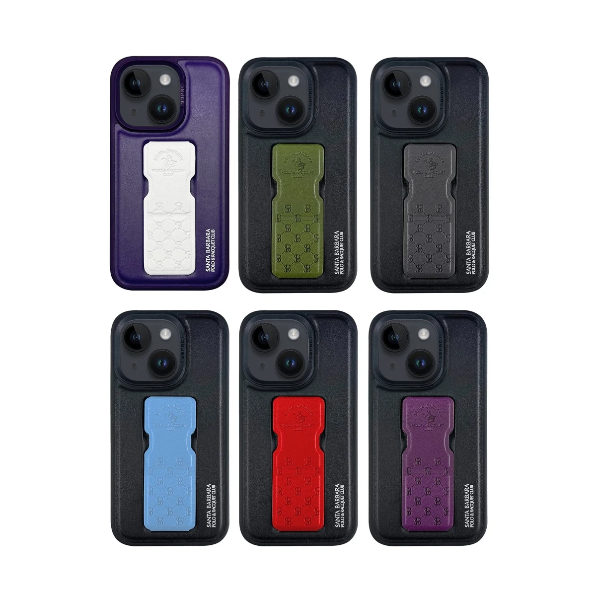 Santa Barbara Polo Racquet Club Apple iPhone 14 Parker Stand Kapak - Mor