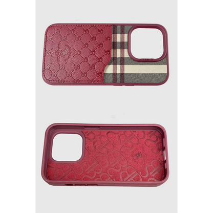 Santa Barbara Polo Racquet Club Apple iPhone 14 Plaid Kartvizitli Kapak - Siyah