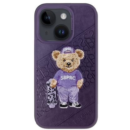 Santa Barbara Polo Racquet Club Apple iPhone 14 Plus Crete Deri Kapak - Mor