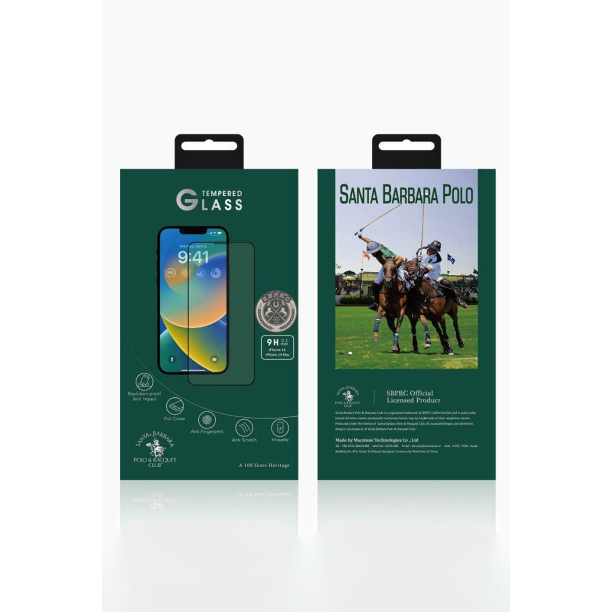 Santa Barbara Polo Racquet Club Apple iPhone 14 Pro 3D Premium Cam Ekran Koruyucu
