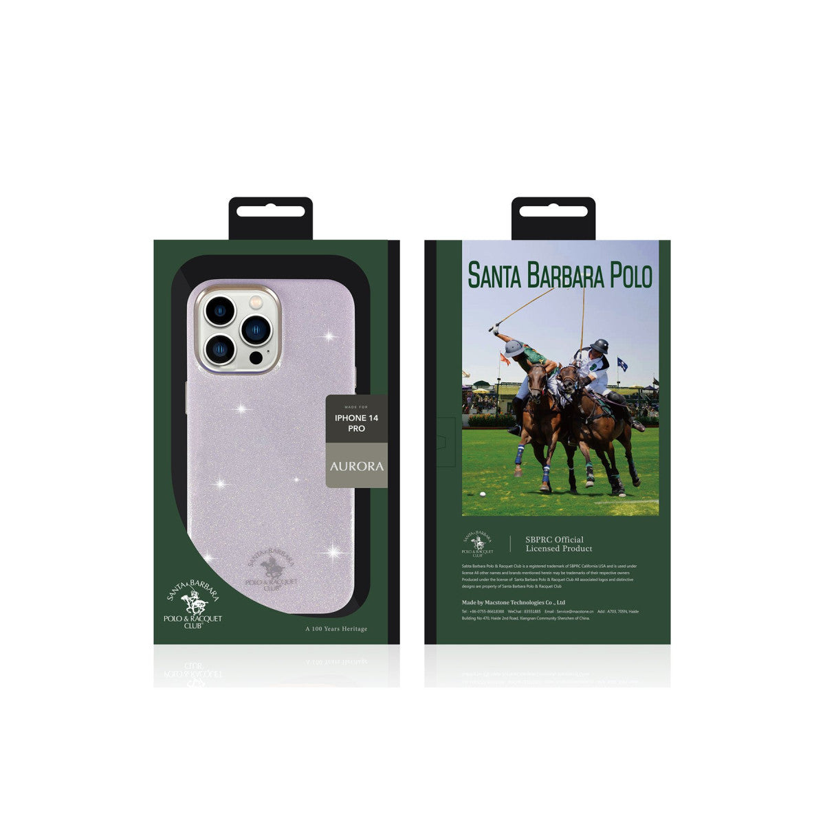 Santa Barbara Polo Racquet Club Apple iPhone 14 Pro Aurora Simli Kapak