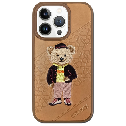 Santa Barbara Polo Racquet Club Apple iPhone 14 Pro Crete Deri Kapak - Kahverengi