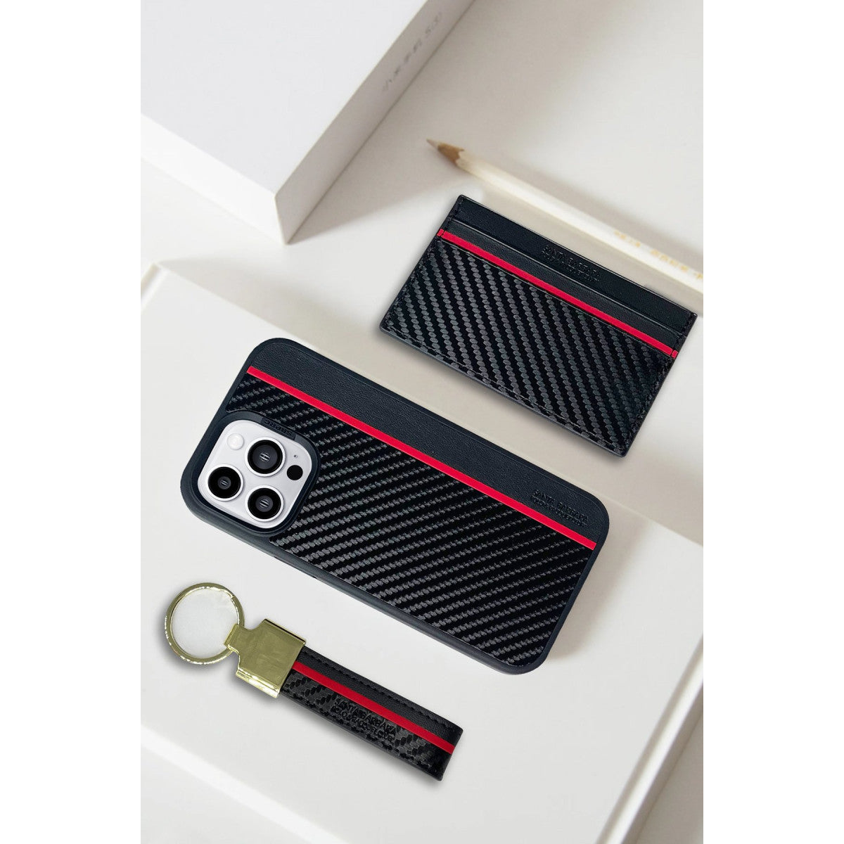 Santa Barbara Polo Racquet Club Apple iPhone 14 Pro Hazel Karbon Set Kapak