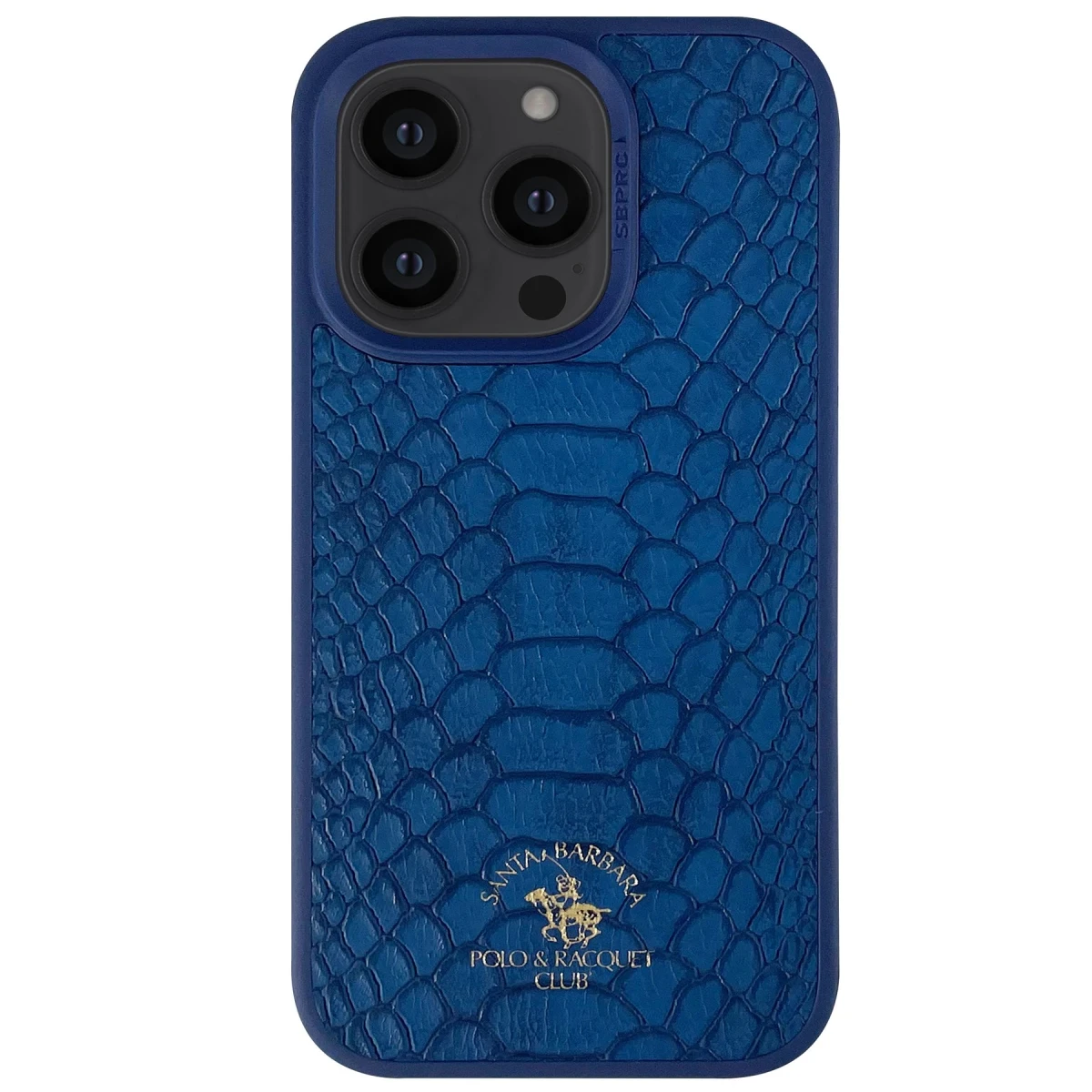 Santa Barbara Polo Racquet Club Apple iPhone 14 Pro Knight Deri Kapak - Lacivert