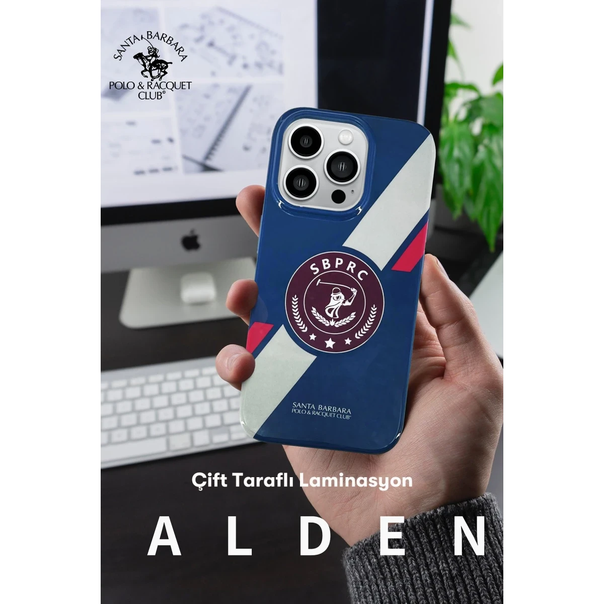 Santa Barbara Polo Racquet Club Apple iPhone 14 Pro Max Alden Kapak - Mor