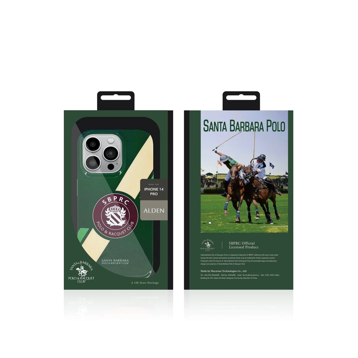 Santa Barbara Polo Racquet Club Apple iPhone 14 Pro Max Alden Kapak - Siyah