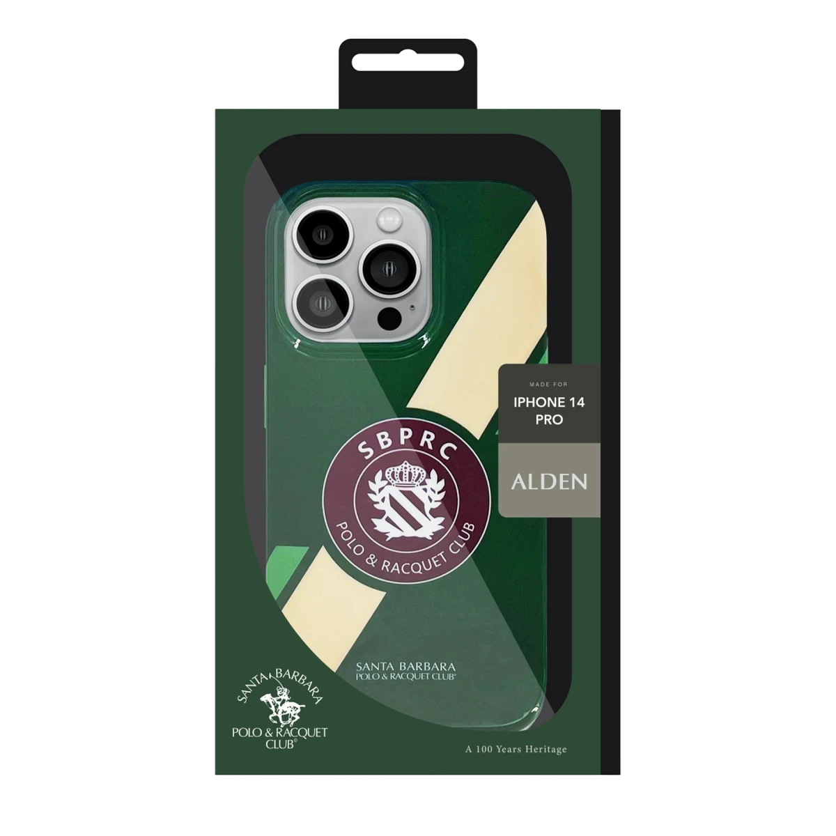 Santa Barbara Polo Racquet Club Apple iPhone 14 Pro Max Alden Kapak - Yeşil