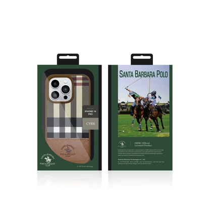 Santa Barbara Polo Racquet Club Apple iPhone 14 Pro Max Cyril Magsafe Kapak - Mor