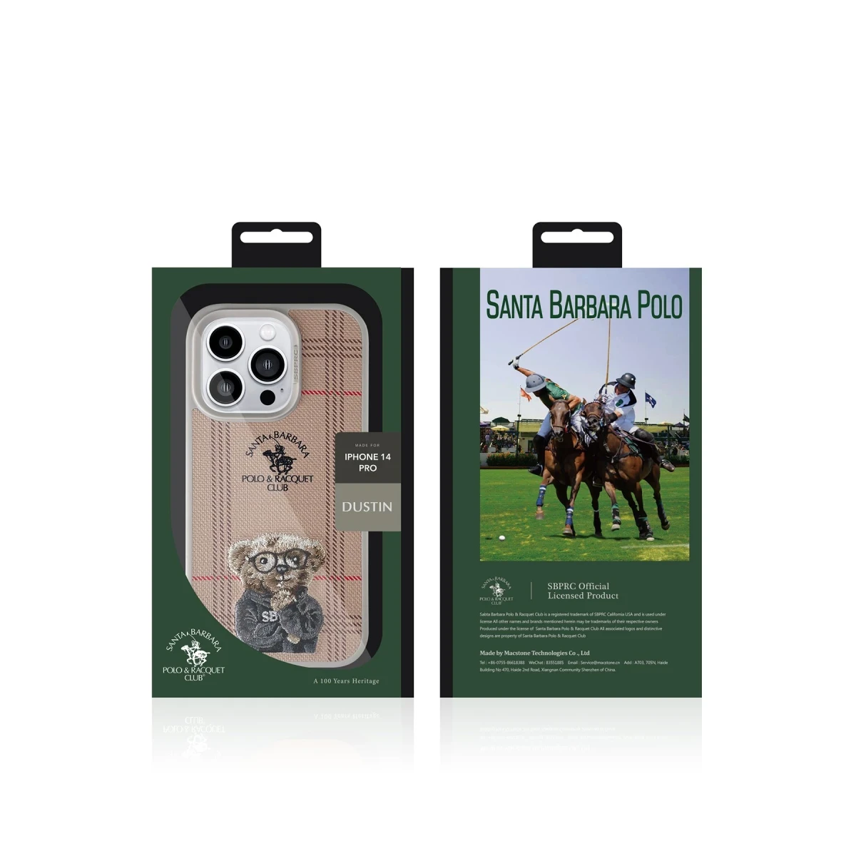 Santa Barbara Polo Racquet Club Apple iPhone 14 Pro Max Dustin Kapak - Kahverengi