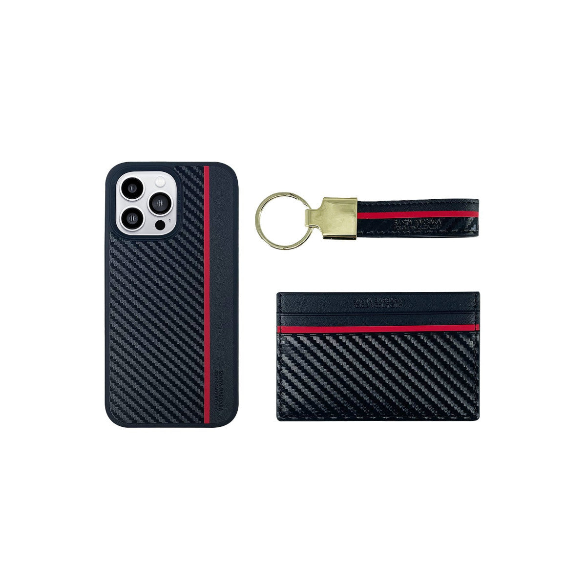 Santa Barbara Polo Racquet Club Apple iPhone 14 Pro Max Hazel Karbon Set Kapak