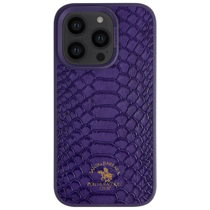 Santa Barbara Polo Racquet Club Apple iPhone 14 Pro Max Knight Deri Kapak - Mor