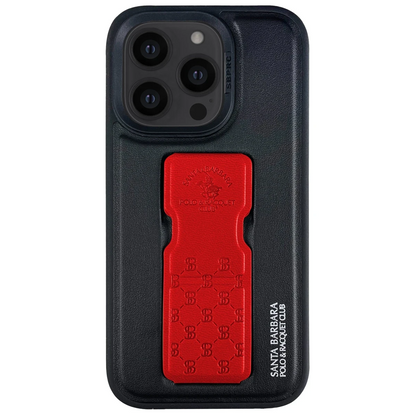 Santa Barbara Polo Racquet Club Apple iPhone 14 Pro Max Parker Stand Kapak - Kırmızı