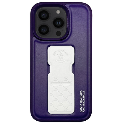 Santa Barbara Polo Racquet Club Apple iPhone 14 Pro Max Parker Stand Kapak - Mor
