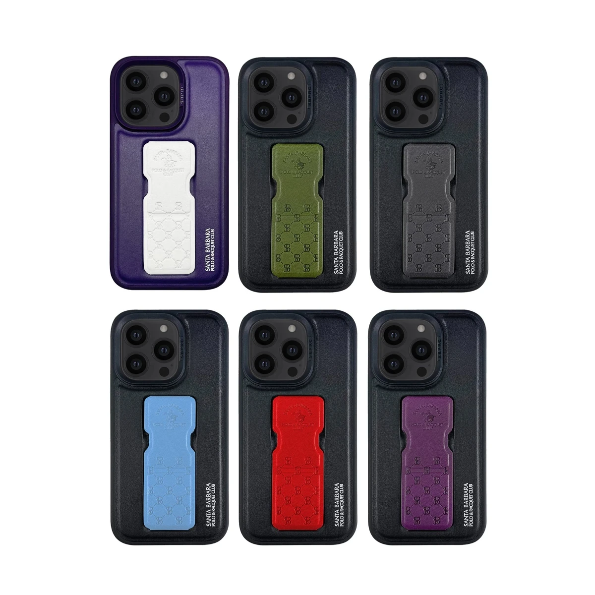 Santa Barbara Polo Racquet Club Apple iPhone 14 Pro Max Parker Stand Kapak - Mor