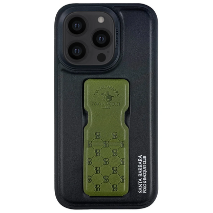 Santa Barbara Polo Racquet Club Apple iPhone 14 Pro Max Parker Stand Kapak - Yeşil
