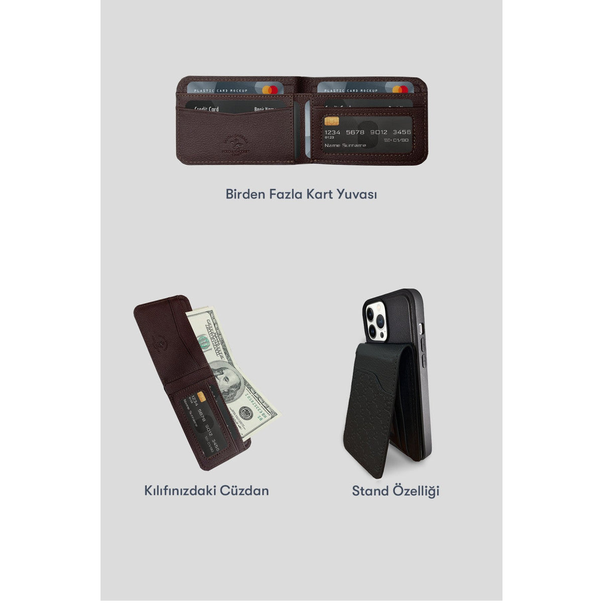 Santa Barbara Polo Racquet Club Apple iPhone 14 Pro Max Timothy Cüzdanlı Standlı Kapak
