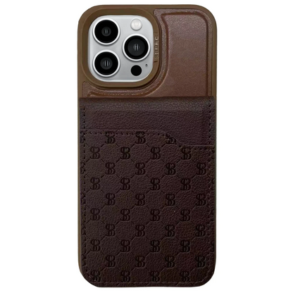 Santa Barbara Polo Racquet Club Apple iPhone 14 Pro Timothy Cüzdanlı Standlı Kapak - Kahverengi