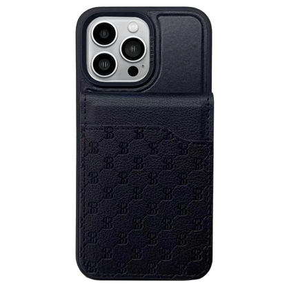 Santa Barbara Polo Racquet Club Apple iPhone 14 Pro Timothy Cüzdanlı Standlı Kapak - Siyah