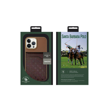 Santa Barbara Polo Racquet Club Apple iPhone 14 Pro Timothy Cüzdanlı Standlı Kapak