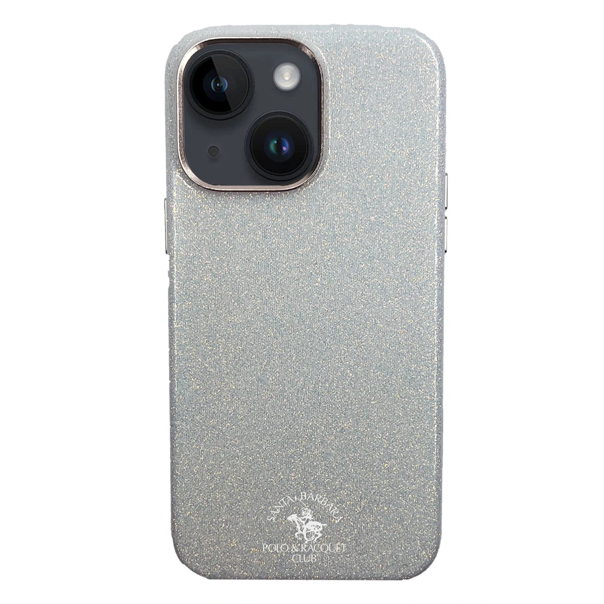 Santa Barbara Polo Racquet Club Apple iPhone 15 Aurora Simli Kapak - Beyaz