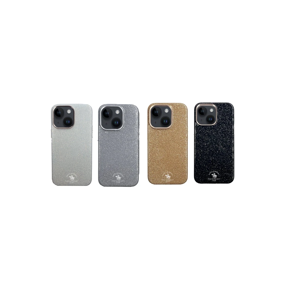 Santa Barbara Polo Racquet Club Apple iPhone 15 Aurora Simli Kapak - Gold