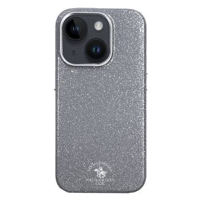 Santa Barbara Polo Racquet Club Apple iPhone 15 Aurora Simli Kapak - Gümüş