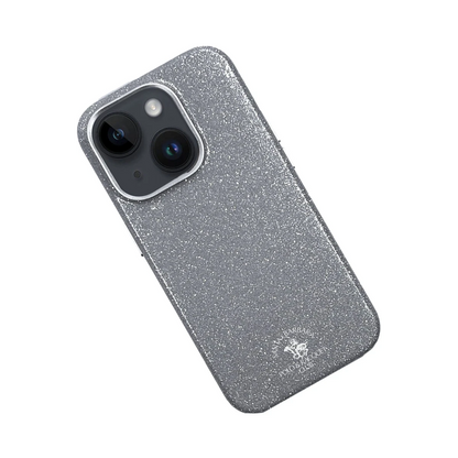 Santa Barbara Polo Racquet Club Apple iPhone 15 Aurora Simli Kapak - Gümüş