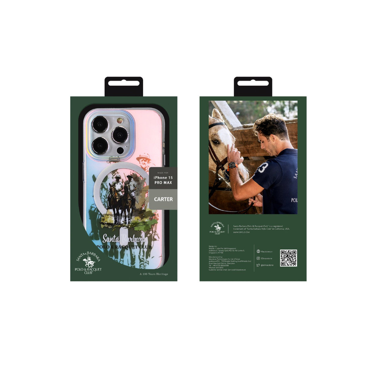 Santa Barbara Polo Racquet Club Apple iPhone 15 Carter Magsafe Kapak