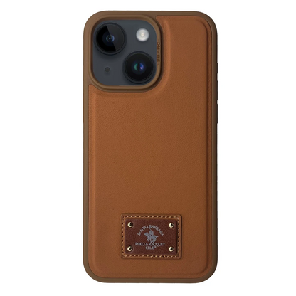Santa Barbara Polo Racquet Club Apple iPhone 15 Gilbert Kapak - Kahverengi