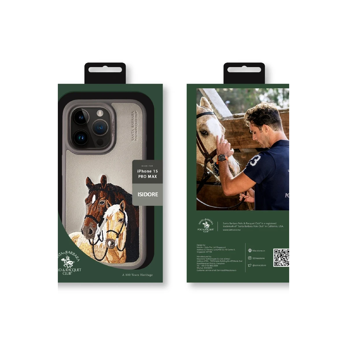 Santa Barbara Polo Racquet Club Apple iPhone 15 Isidore Kapak - Siyah