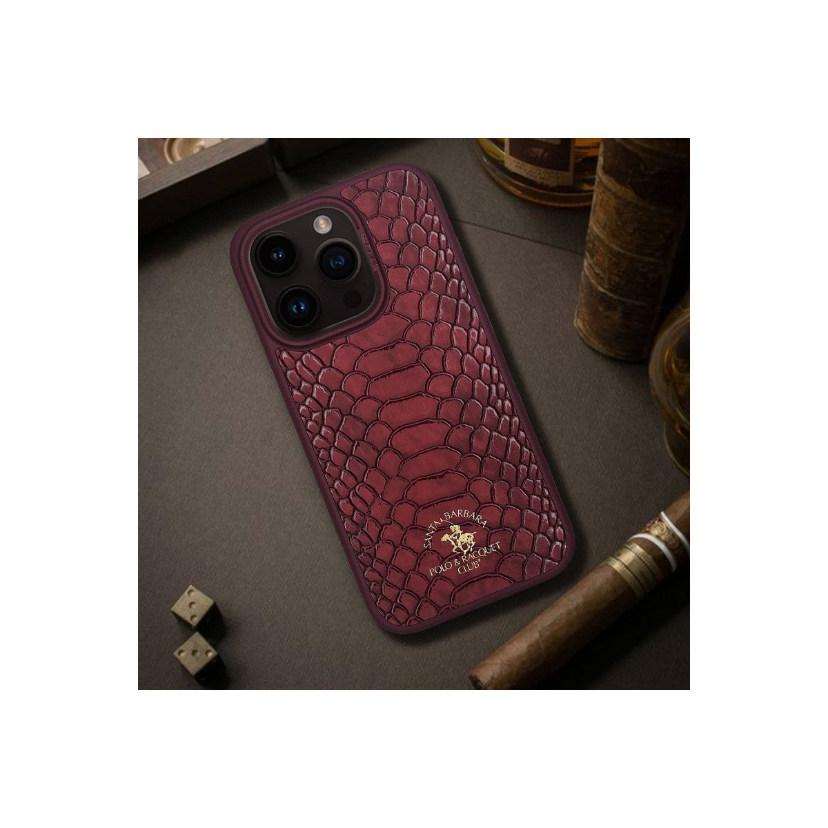 Santa Barbara Polo Racquet Club Apple iPhone 15 Plus Knight Deri Kapak