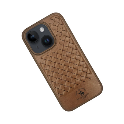 Santa Barbara Polo Racquet Club Apple iPhone 15 Plus Ravel Deri Kapak - Kahverengi