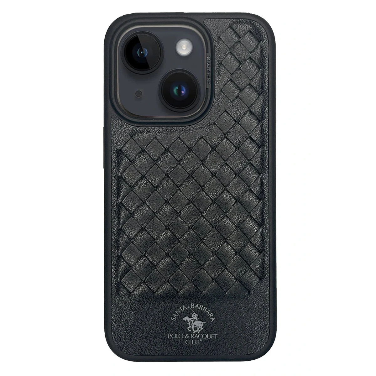 Santa Barbara Polo Racquet Club Apple iPhone 15 Plus Ravel Deri Kapak - Siyah