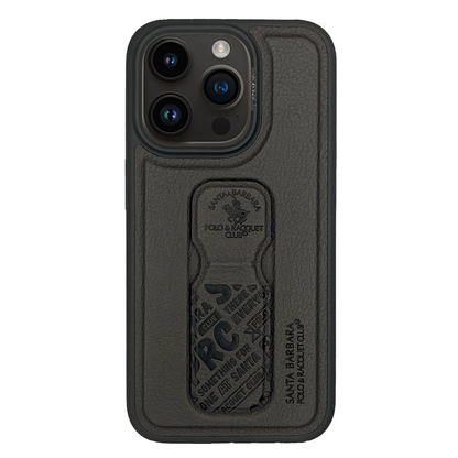 Santa Barbara Polo Racquet Club Apple iPhone 15 Pro Blaise Stand Kapak - Gri