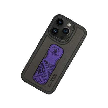 Santa Barbara Polo Racquet Club Apple iPhone 15 Pro Blaise Stand Kapak - Mor